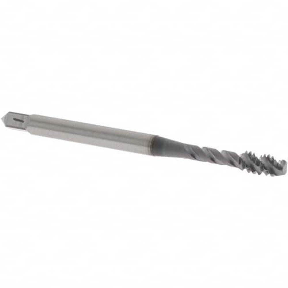 OSG 1732208 Spiral Flute Tap: #6-32 UNC, 3 Flutes, Modified Bottoming, 2B Class of Fit, Vanadium High Speed Steel, TICN Coated