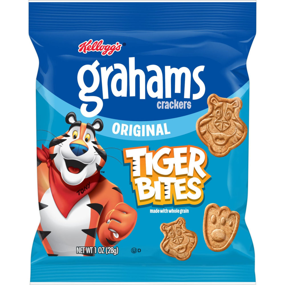 KELLOGGs Kellogg's 10030100402135 Kelloggs Grahams Tiger Bites, 1 Oz, Box Of 150 Pouches