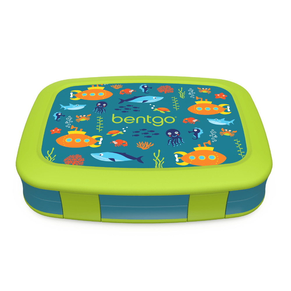 BEAR DOWN CONSULTING BGKDPT-SUB Bentgo Kids Lunch Box, 2inH x 6-1/2inW x 8-1/2inD, Submarine