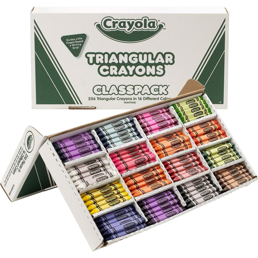 Crayola, LLC Crayola 52-8039 Crayola Triangular Anti-roll Crayons