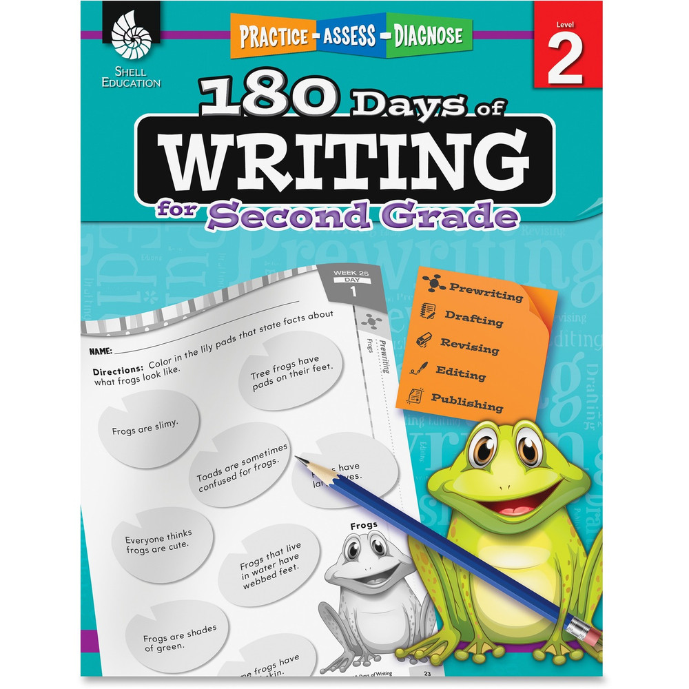 Shell Education 51525 Shell Education 2nd Grade 180 Days of Writing Book Printed Book