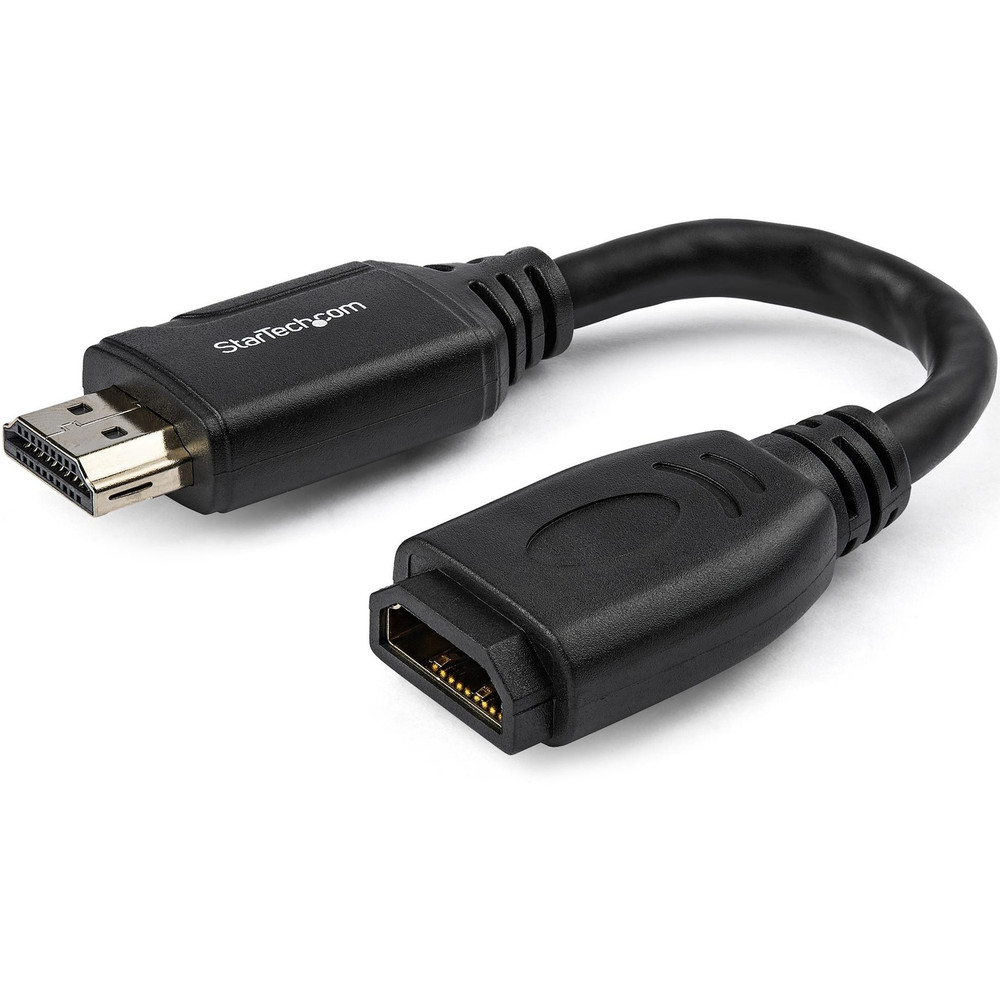 StarTech.com HD2MF6INL StarTech.com 6"/15cm HDMI Port Saver Cable, 4K 60Hz High Speed HDMI 2.0 Extension Cable with Ethernet, HDMI Male to Female Extension Cord
