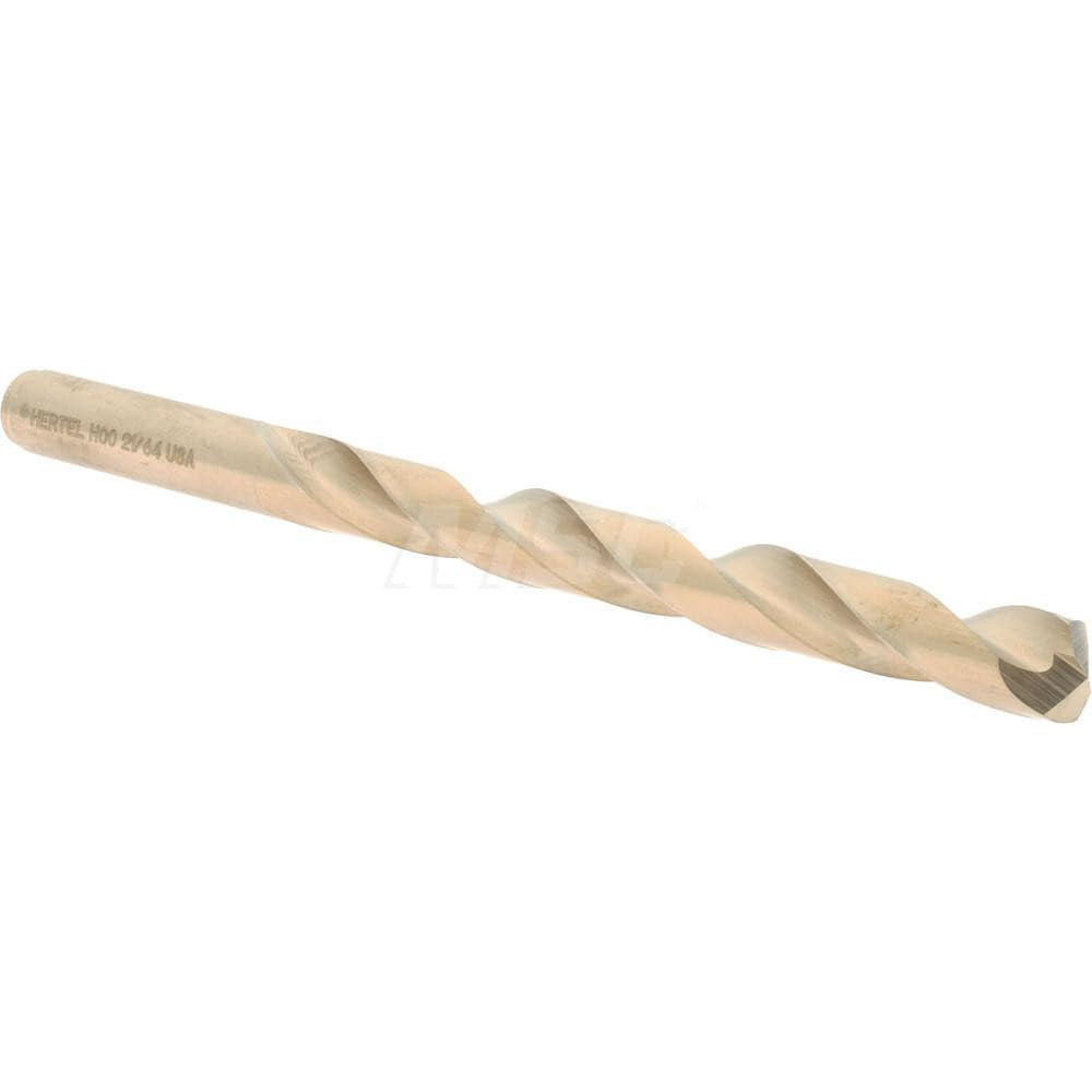 Hertel 04138368 Jobber Length Drill Bit: 21/64" Dia, 135 °, Cobalt