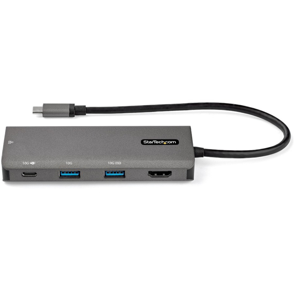 StarTech.com DKT31CHPDL StarTech.com USB C Multiport Adapter - 10Gbps USB 3.1 Gen 2 Type-C Mini Dock - 4K 30Hz HDMI - 100W PD Passthrough - 3xUSB/GbE - 10" Cable