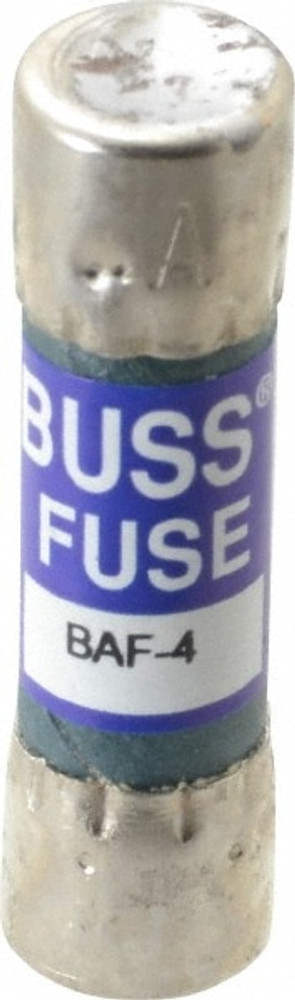 Cooper Bussmann BAF-4 Cartridge Fast-Acting Fuse: 4 A, 10.3 mm Dia