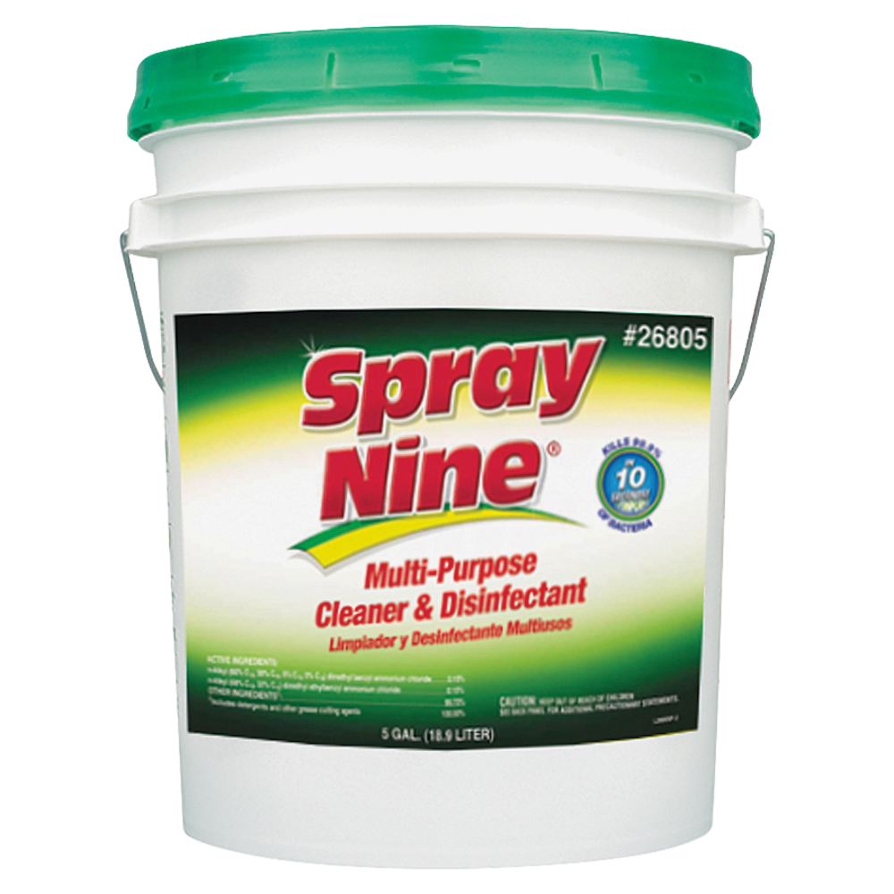 ITW PERMATEX INC Spray Nine 26805  Multipurpose Cleaner/Disinfectant, 5 Gallon Container