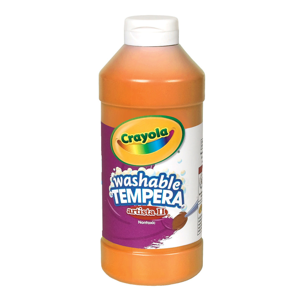 CRAYOLA LLC Crayola 543115036  Artista II Tempera Paint, 16 Oz, Orange