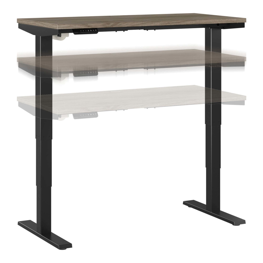 BUSH INDUSTRIES INC. M4S4824MHBK Bush Business Furniture Move 40 Series Electric 48inW x 24inD Electric Height-Adjustable Standing Desk, Modern Hickory/Black, Standard Delivery