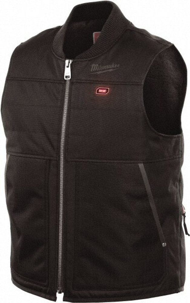 Milwaukee Tool 271B-212X Heated Vest: Size 2X-Large, Black, Polyester