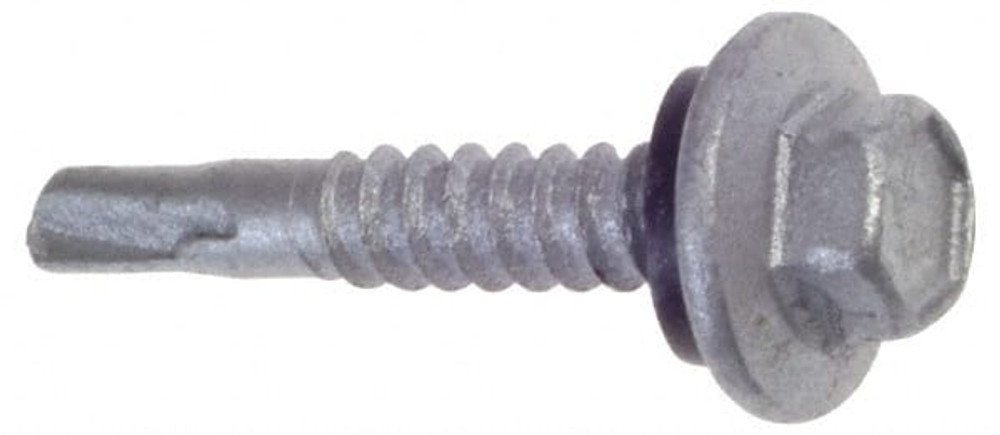 ITW Buildex 560114 #12, Hex Washer Head, Hex Drive, 3/4" Length Under Head, #3 Point, Self Drilling Screw