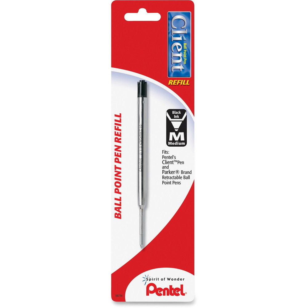 Pentel of America, Ltd Pentel BKC10BPA Pentel BKC10 Liquid Ink Client Refill