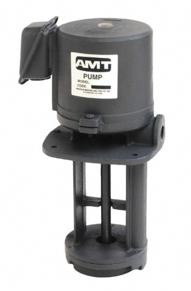 American Machine & Tool 5390-999-95 Immersion Pump: 1/4 hp, 115/230V, 3/1.5A, 1 Phase, 3,450 RPM, Cast Iron Housing