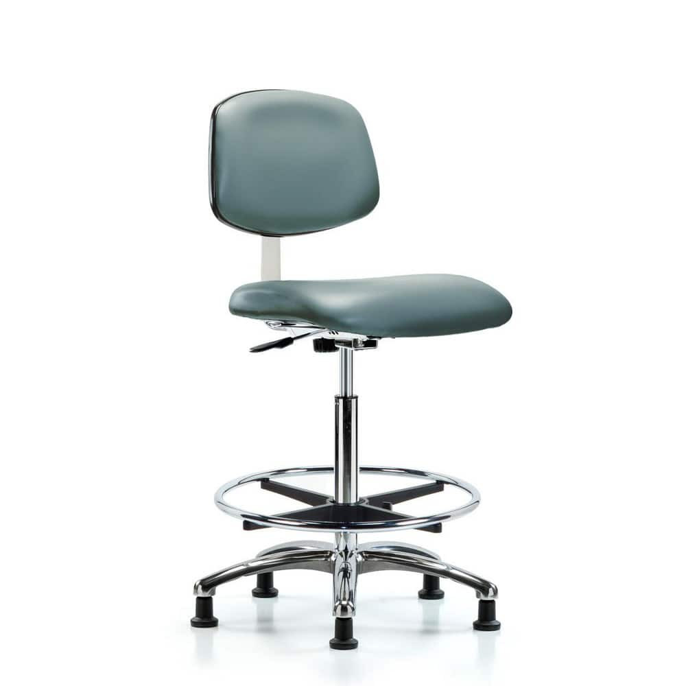 Blue Ridge Ergonomics MSC40266 Task Chair: Vinyl, Storm