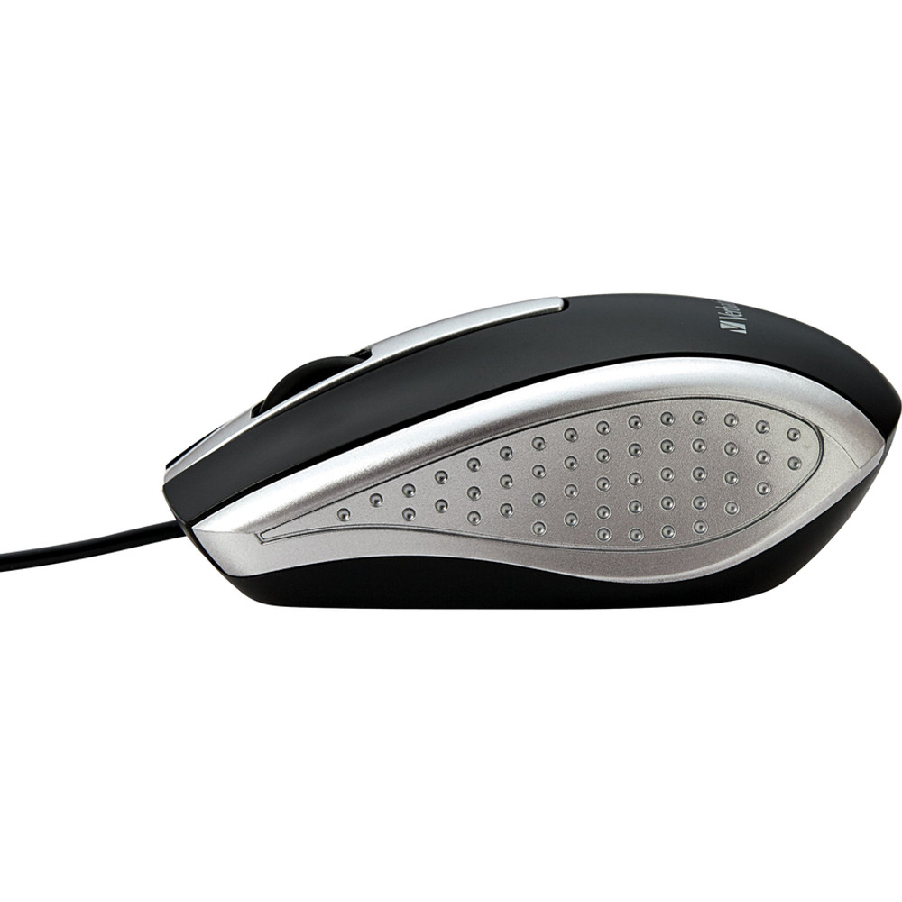 Verbatim America, LLC Verbatim 99741 Verbatim Corded Notebook Optical Mouse - Silver