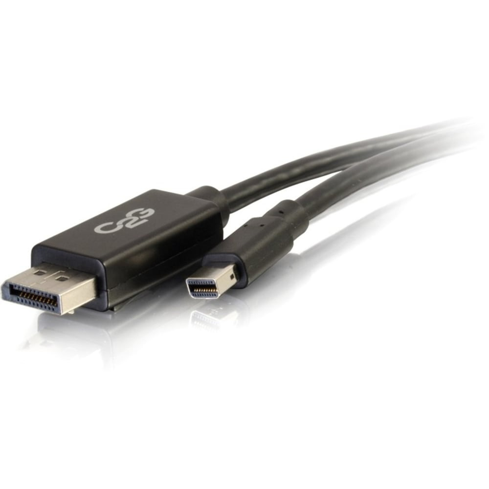 LASTAR INC. C2G 54300  3ft 4K Mini DisplayPort to DisplayPort Cable - 4K 30Hz - Black - M/M - DisplayPort/Mini DisplayPort for Audio/Video Device - 3 ft - 1 x Mini DisplayPort Male Digital Audio/Video - 1 x DisplayPort Male Digital Audio/Video - Blac