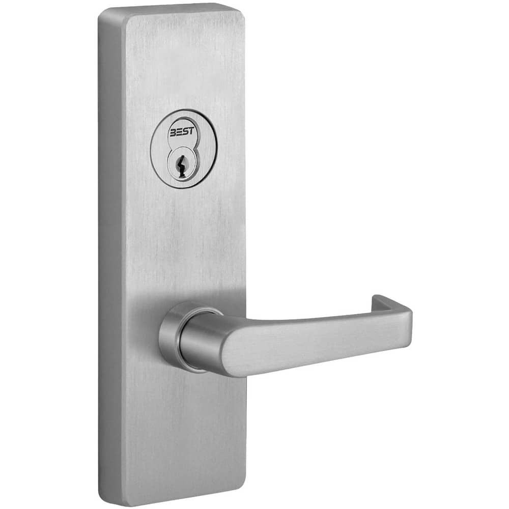 BestDormakaba V4908A 630 LHR Trim; Trim Type: Classroom Lever ; For Use With: Precision Exit Device Trims ; Material: Metal ; Finish/Coating: Satin Stainless Steel