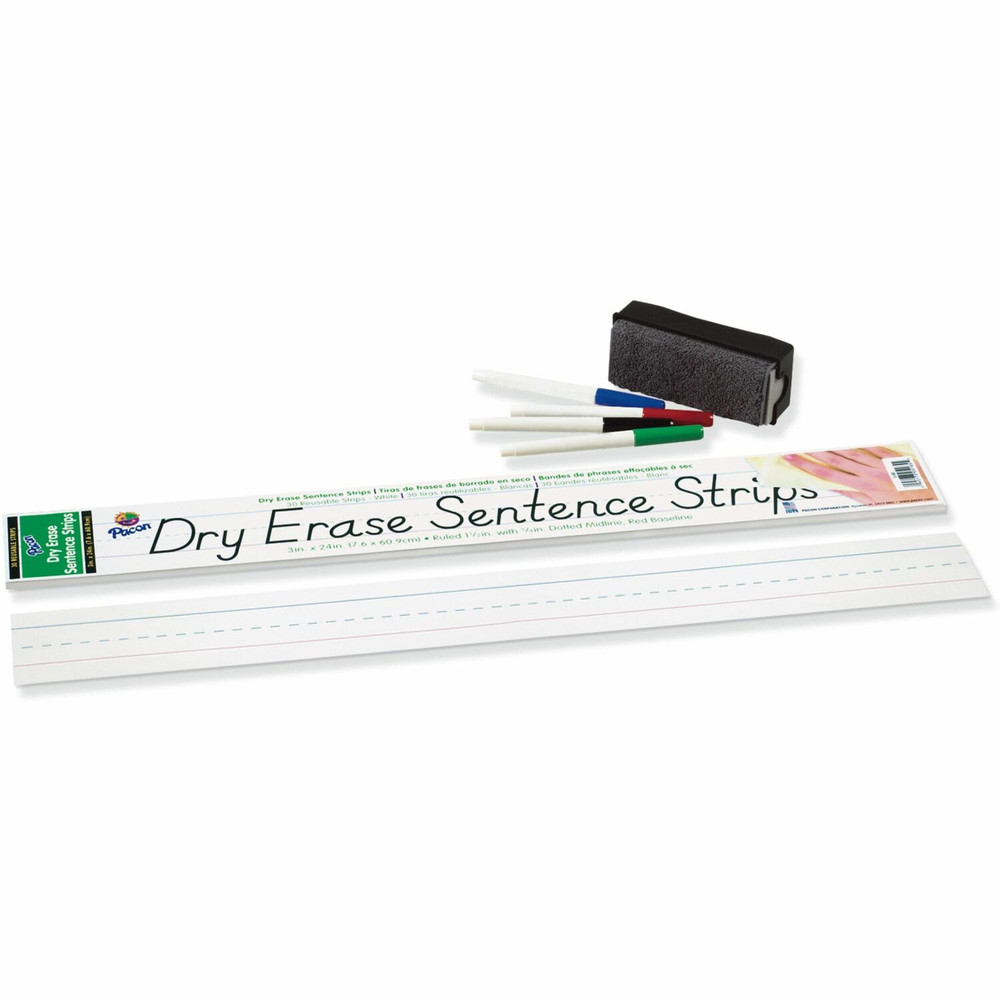 Dixon Ticonderoga Company Dixon 5185 Pacon&reg; Dry Erase Sentence Strips