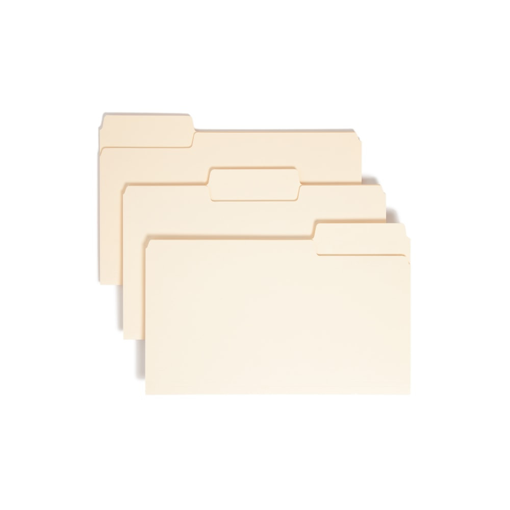 SMEAD MFG CO 15401 Smead SuperTab Heavyweight File Folders, Legal Size, 1/3 Cut, Manila, Box Of 50