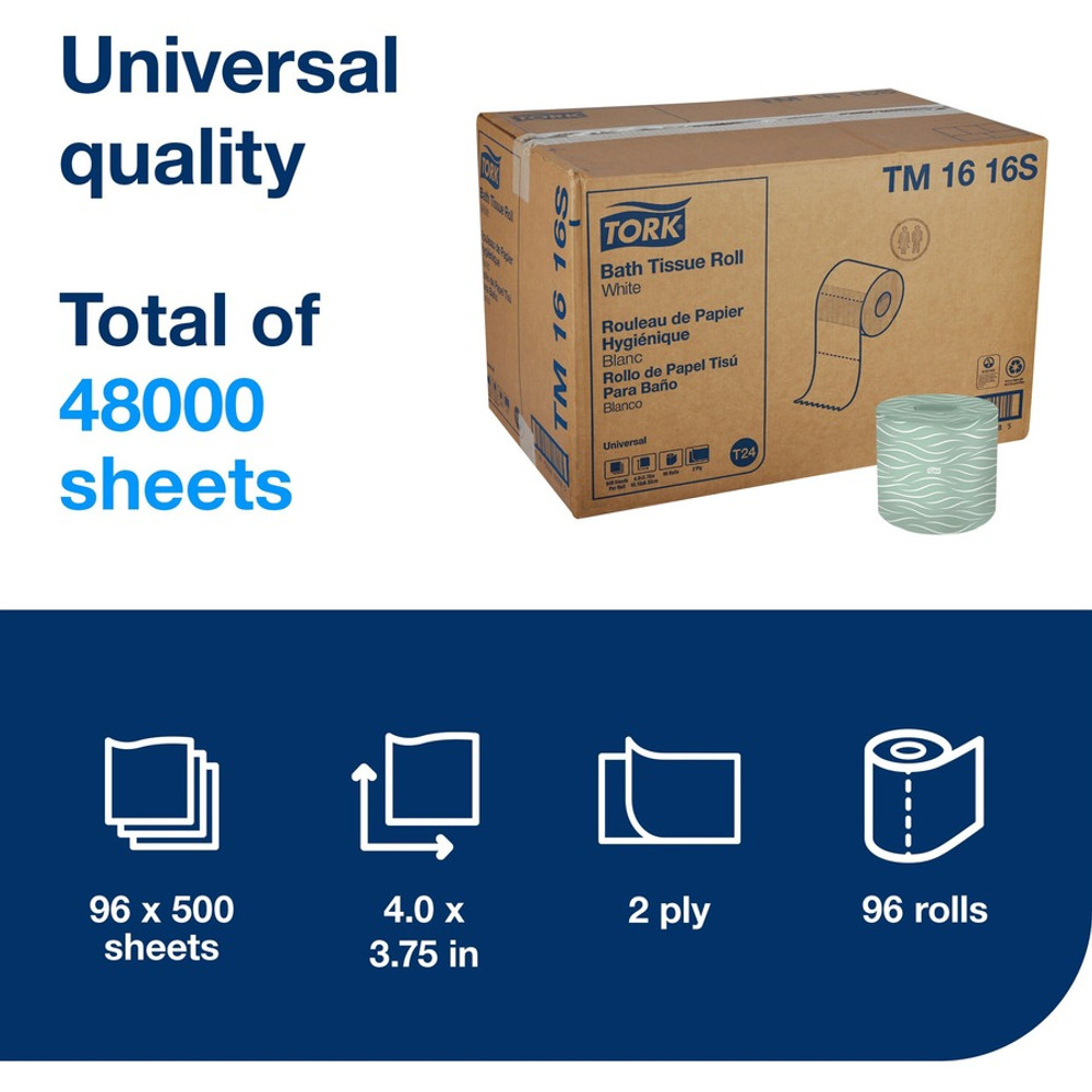 Essity Hygiene and Health AB TORK TM1616S Tork Toilet Paper Roll White T24