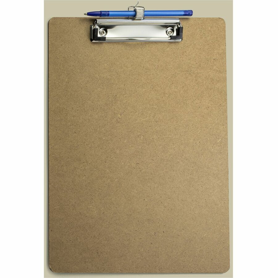 Officemate, LLC Officemate 83826 Officemate Letter-Size Wood Clipboard w/Pen Holder, 6PK