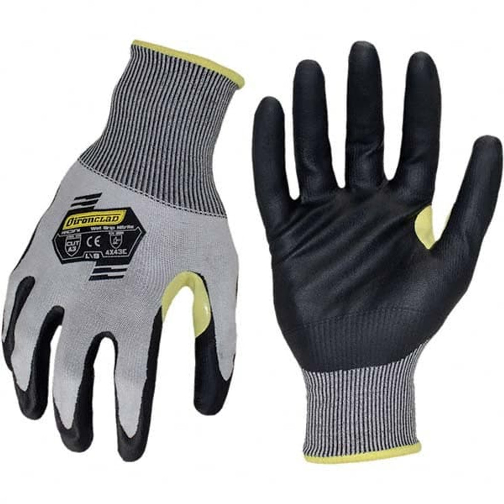 ironCLAD KKC3FN-04-L Cut-Resistant Gloves: Size Large, ANSI Cut A3, ANSI Puncture 4, Foam Nitrile, Series KKC3FN