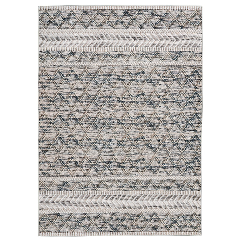 LINON HOME DECOR PRODUCTS, INC OD5090 Linon Aria Area Rug, 8ft x 10ft, Adler Cream/Blue