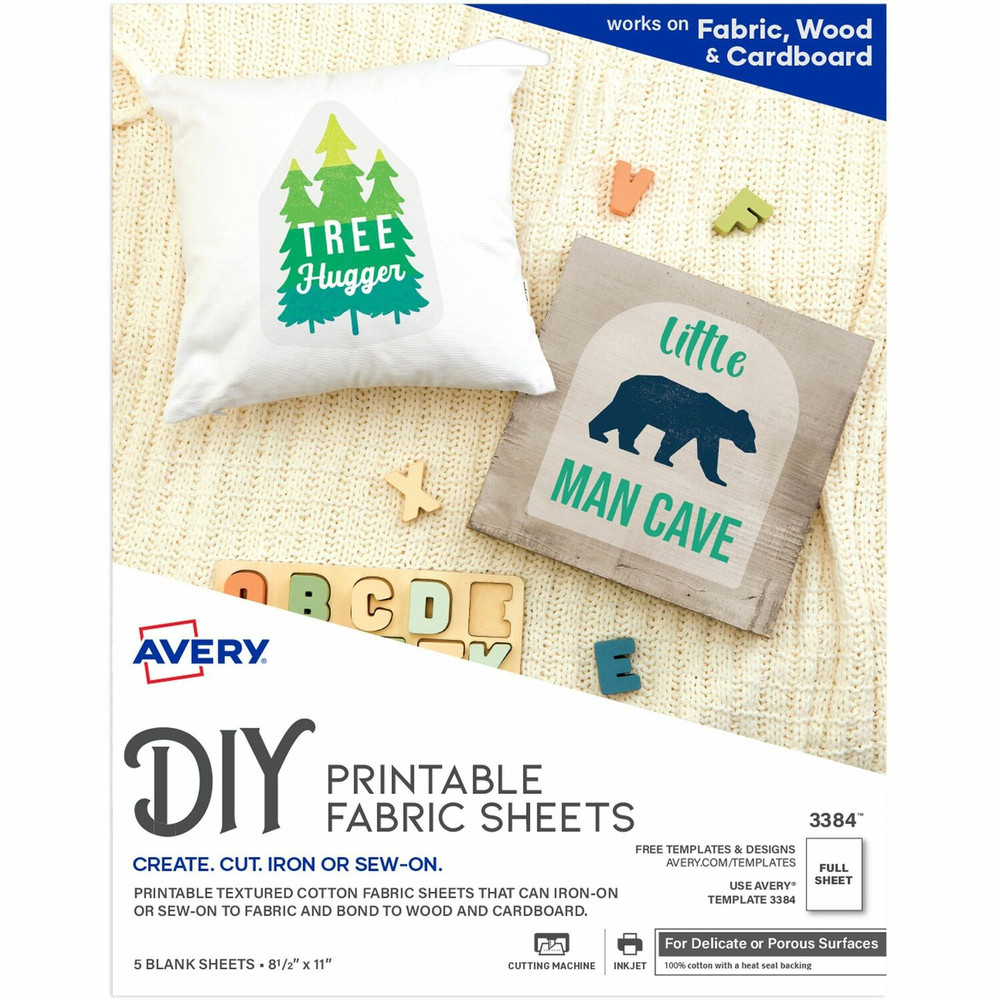 Avery Avery&reg; 03384 Avery Printable Fabric Sheets