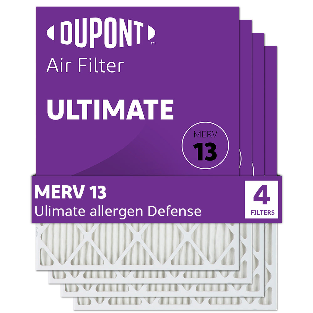 FILTERS-NOW.COM, INC. DuPont FD24X24.DU_4  Ultimate Air Filters, 23-3/4in x 23-3/4in x 1in, Pack Of 4 Filters