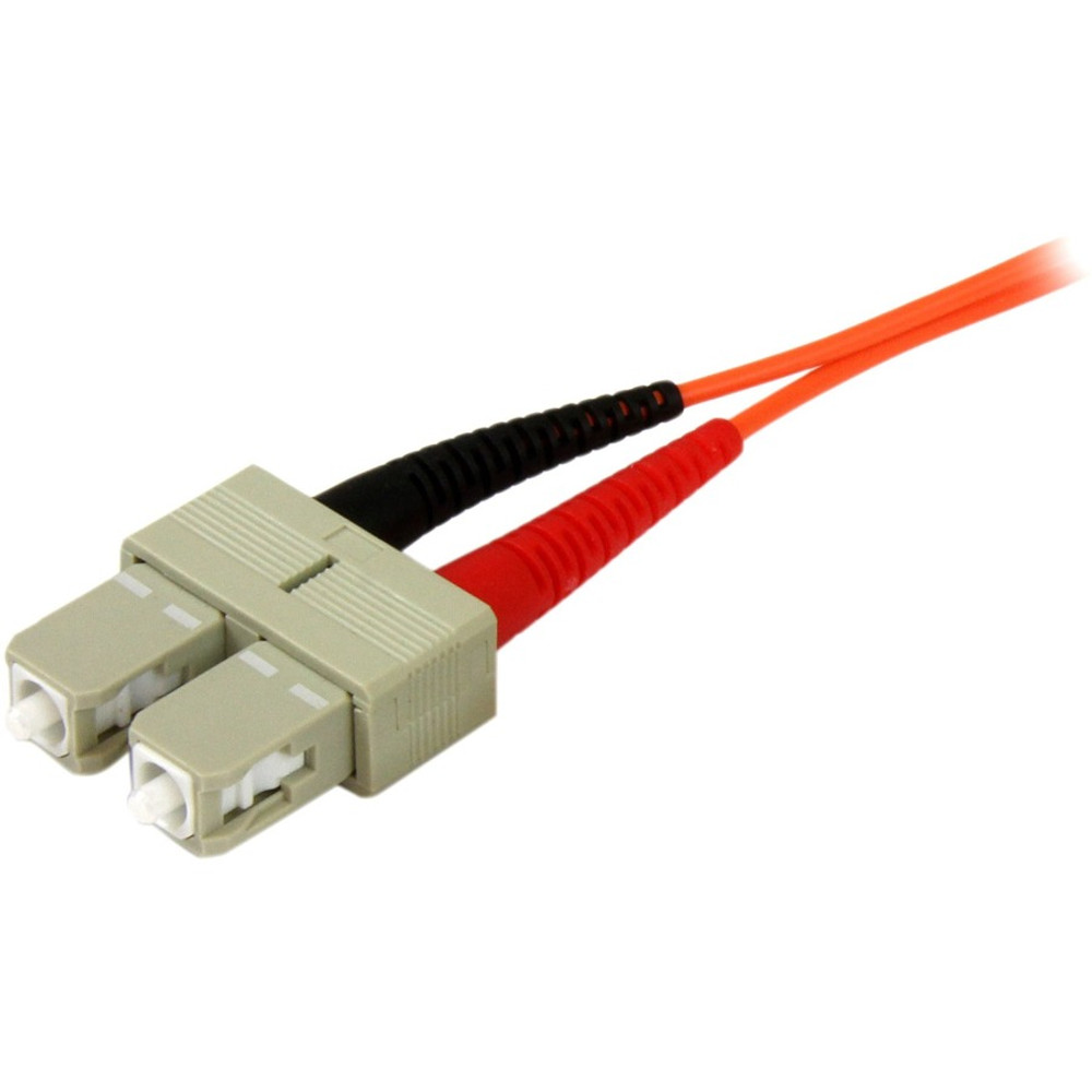 StarTech.com 50FIBPSCSC2 StarTech.com 2m Fiber Optic Cable - Multimode Duplex 50/125 - OFNP Plenum - SC/SC - OM2 - SC to SC Fiber Patch Cable