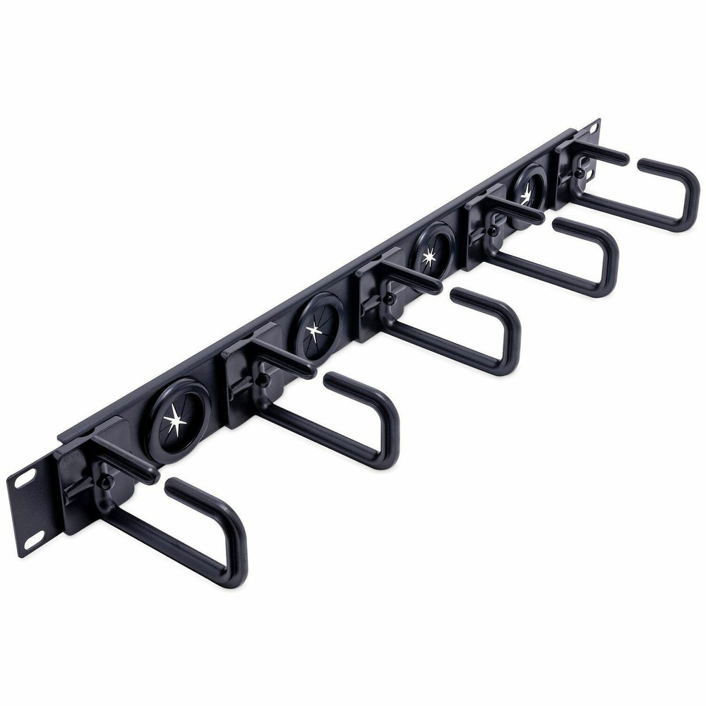 StarTech.com CABLMANAGERH StarTech.com 1U 19" Cable Management Organizer - D Ring Hook Network/Server Rack Cord Manager - Data Center Horizontal Wire Panel