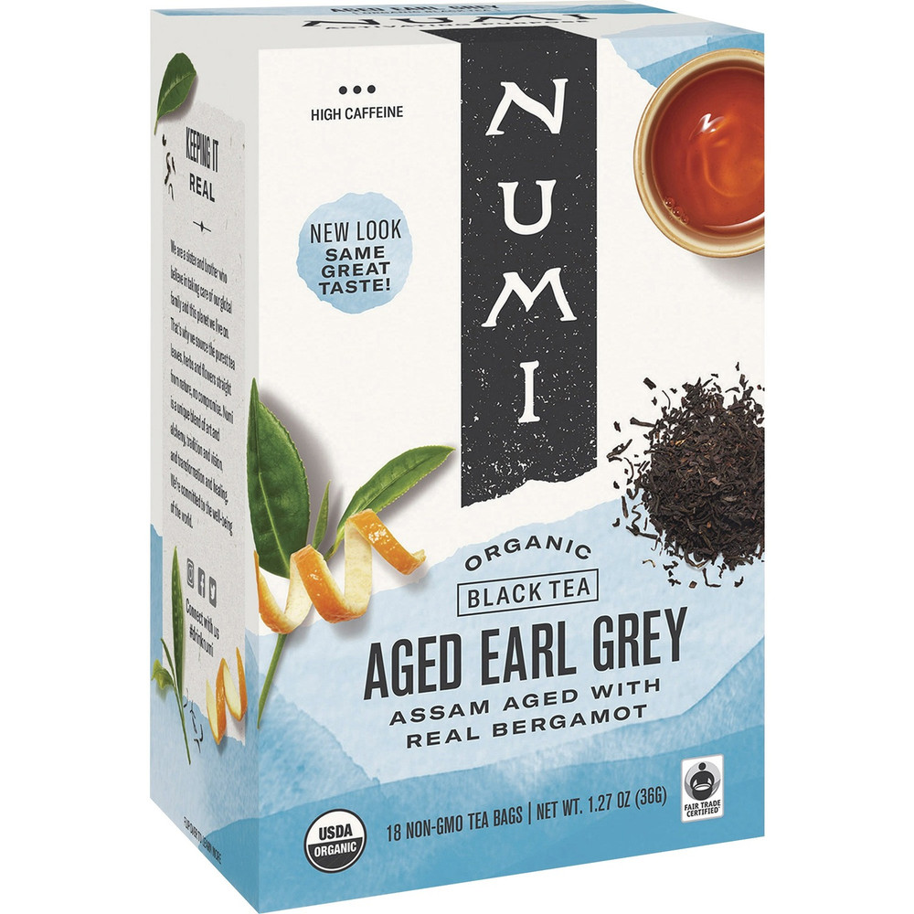 Numi, LLC Numi 10170 Numi Aged Organic Earl Grey Black Tea Bag