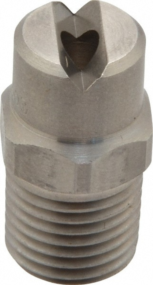 Bete Fog Nozzle 1/4NF5065@5 Stainless Steel Standard Fan Nozzle: 1/4" Pipe, 65 ° Spray Angle