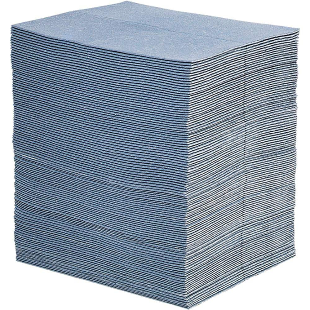 New Pig BLU100 Pads, Rolls & Mats; Product Type: Pad ; Application: Universal ; Overall Length (Inch): 19in ; Total Package Absorption Capacity: 24gal ; Material: Natural & Recycled Fiber Blend ; Fluids Absorbed: Oil; Coolants; Solvents; Water; Unive