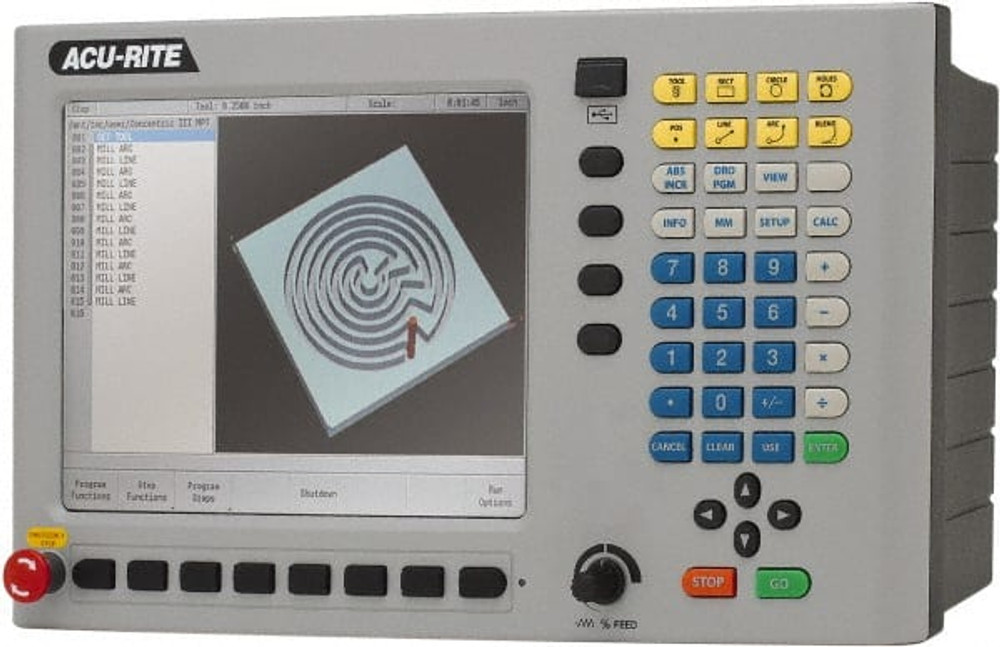 Acu-Rite 820971-11 CNC Machine Controllers; For Table Width (Inch): 9 ; Number Of Axes: 3 ; For Table Length (Inch): 42 ; For Table Length: 42 ; For Table Width: 9 ; Calculator Function: Yes