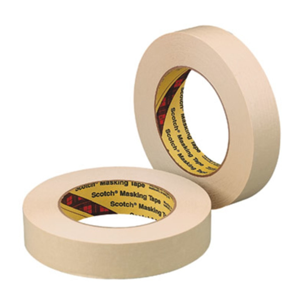 3M CO MMM20234BULK Scotch Paper Masking Tape, 3/4in x 60 Yd., Tan