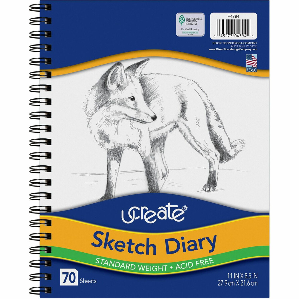 Dixon Ticonderoga Company Dixon 4794 UCreate Art1st Sketch Diary - Letter