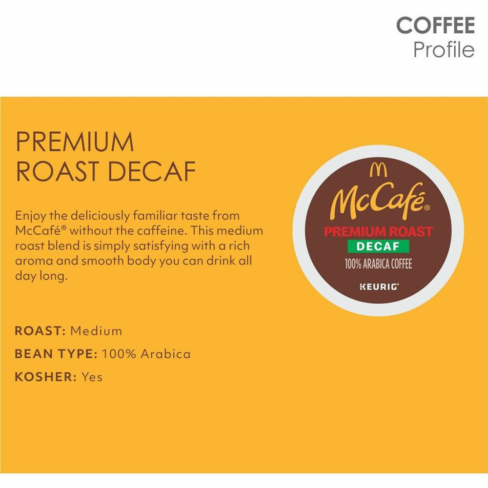 Keurig Dr Pepper Inc. Dr Pepper Snapple 8044 McCaf&eacute;&reg; K-Cup Decaf Premium Roast Coffee