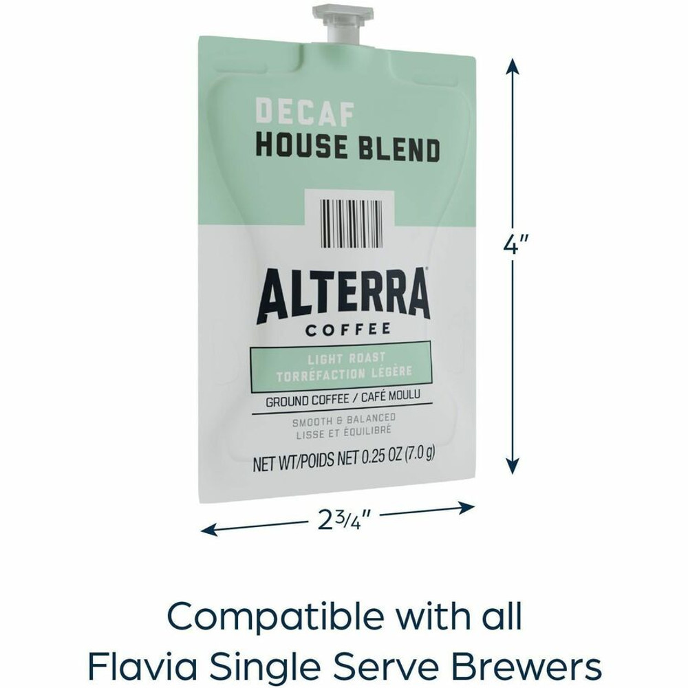 Lavazza North America Lavazza 48013 Alterra Freshpack Decaf House Blend Coffee