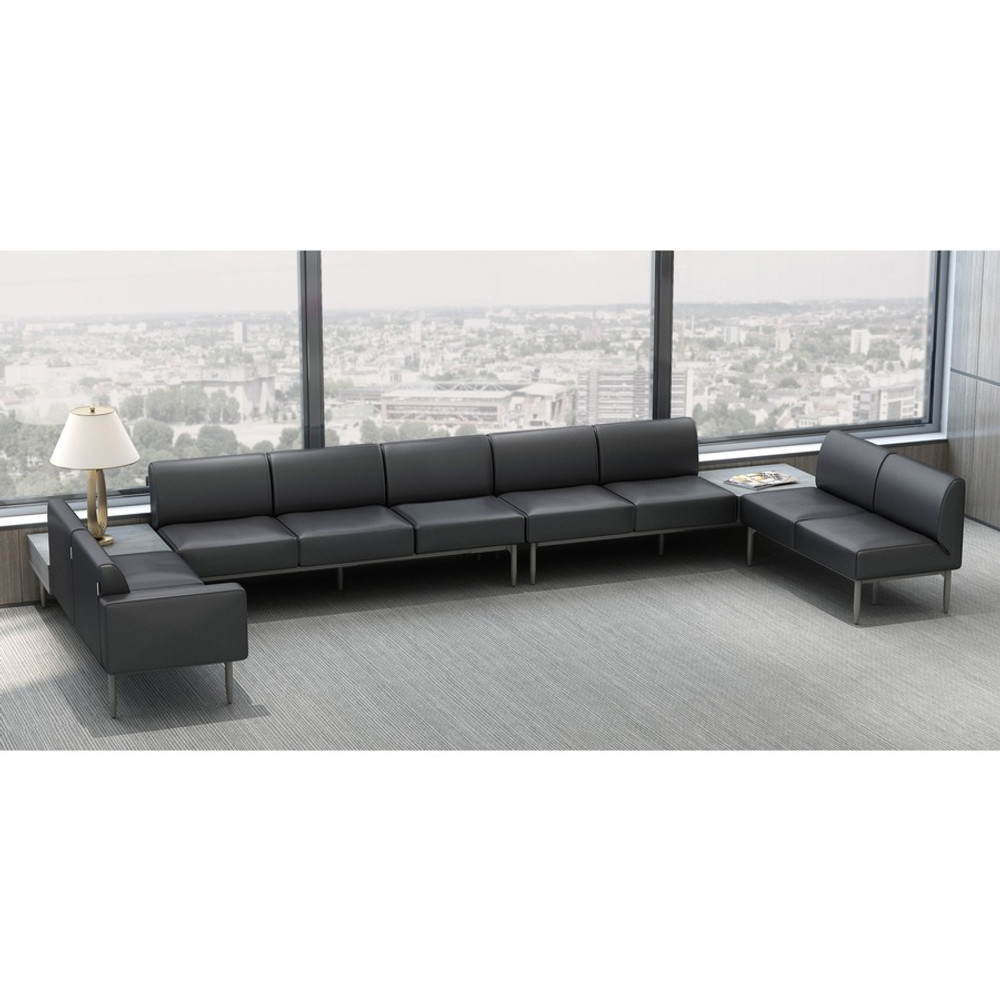 Lorell 86931 Lorell Contemporary Reception Collection Sofa Seat Armrest