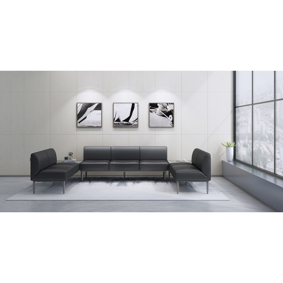 Lorell 86931 Lorell Contemporary Reception Collection Sofa Seat Armrest