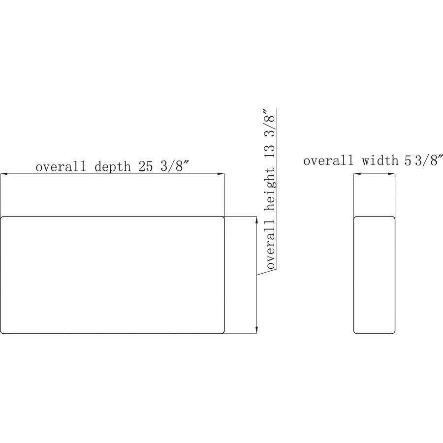 Lorell 86931 Lorell Contemporary Reception Collection Sofa Seat Armrest