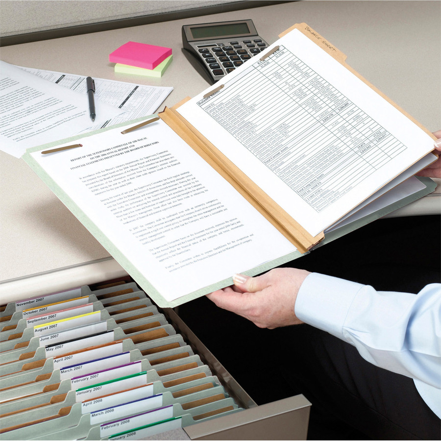 Smead Manufacturing Company Smead 14023 Smead 2/5 Tab Cut Letter Recycled Classification Folder