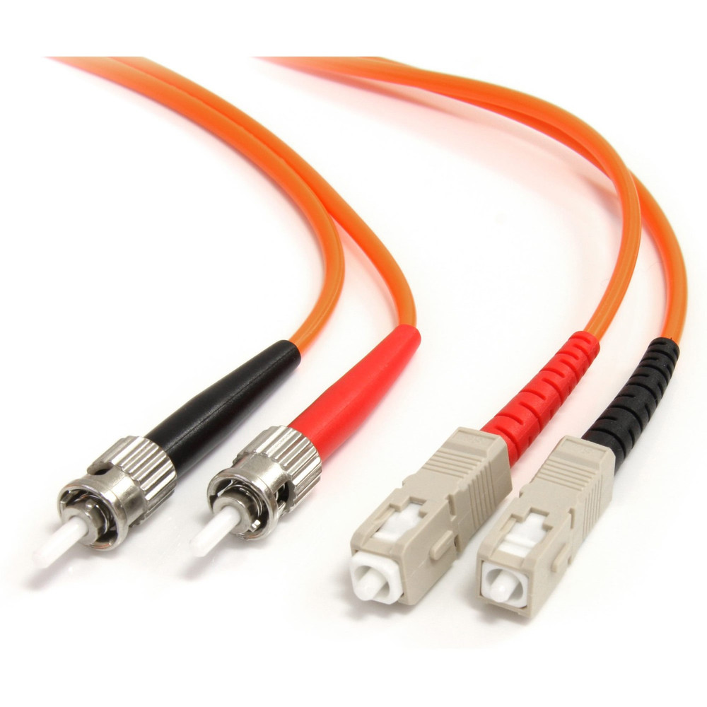 StarTech.com FIBSTSC3 StarTech.com 3m Fiber Optic Cable - Multimode Duplex 62.5/125 - LSZH - ST /SC - OM1 - ST to SC Fiber Patch Cable