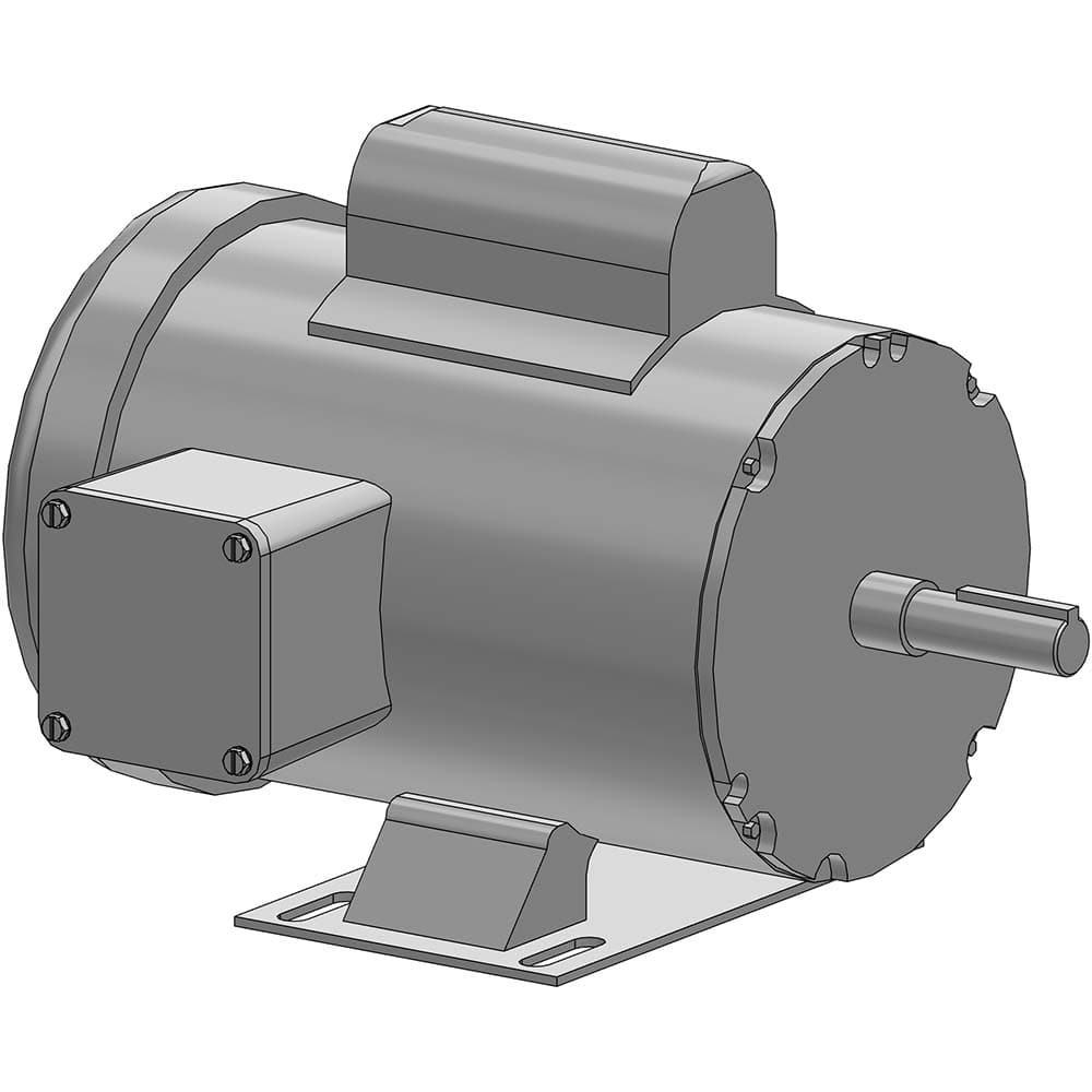 Baldor Reliance L3501M Single Phase AC Motor: TEFC Enclosure