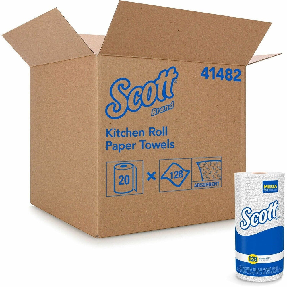Kimberly-Clark Corporation Scott 41482CT Scott Kitchen Paper Towels with Fast-Drying Absorbency Pockets