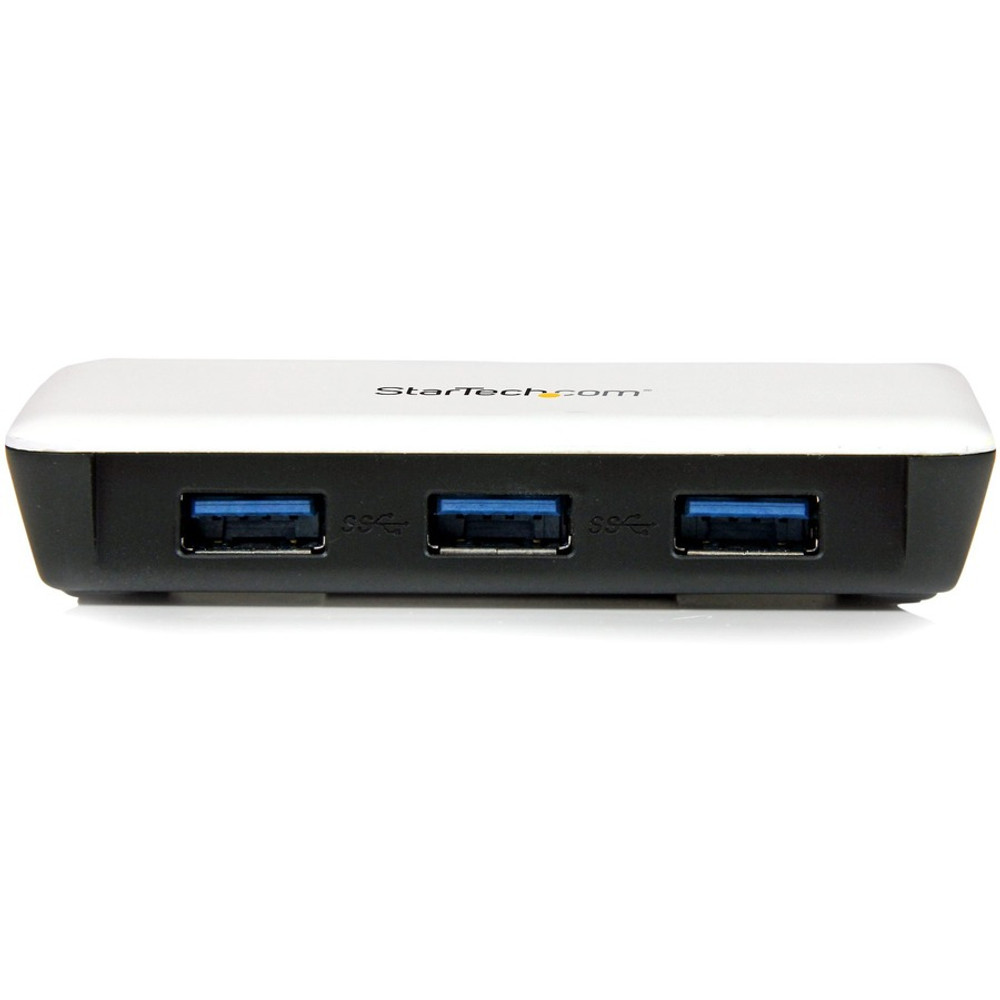 StarTech.com ST3300U3S StarTech.com USB 3.0 to Gigabit Ethernet NIC Network Adapter with 3 Port Hub - White
