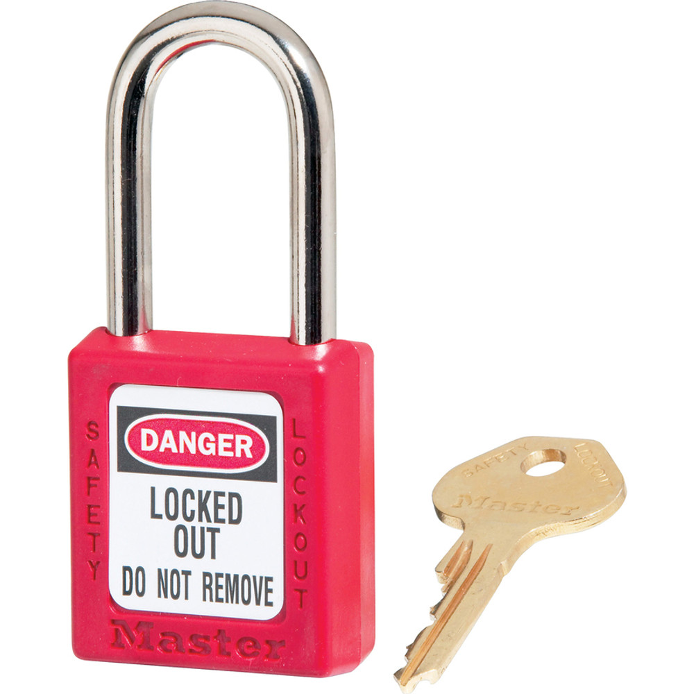 Master Lock, LLC Master Lock 410REDPK Master Lock Danger Red Safety Padlock