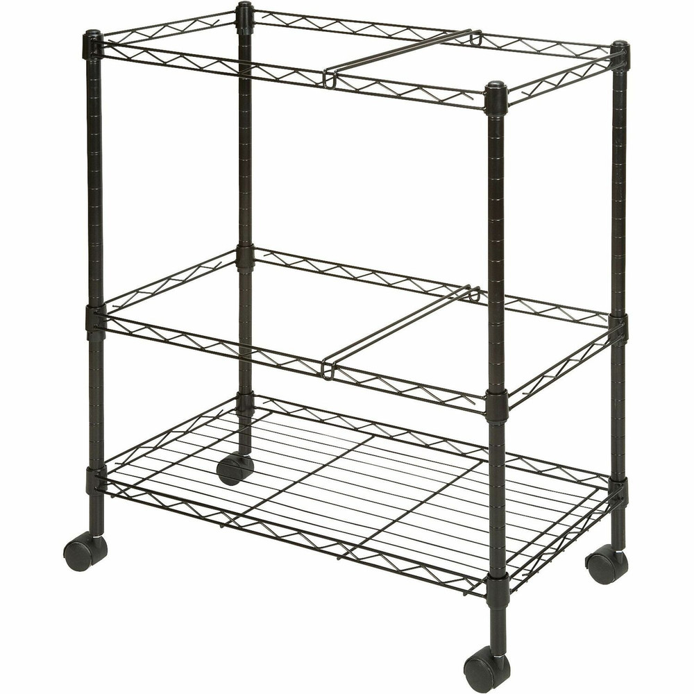 Lorell 45650 Lorell 2-Tier Wire Mobile File Cart