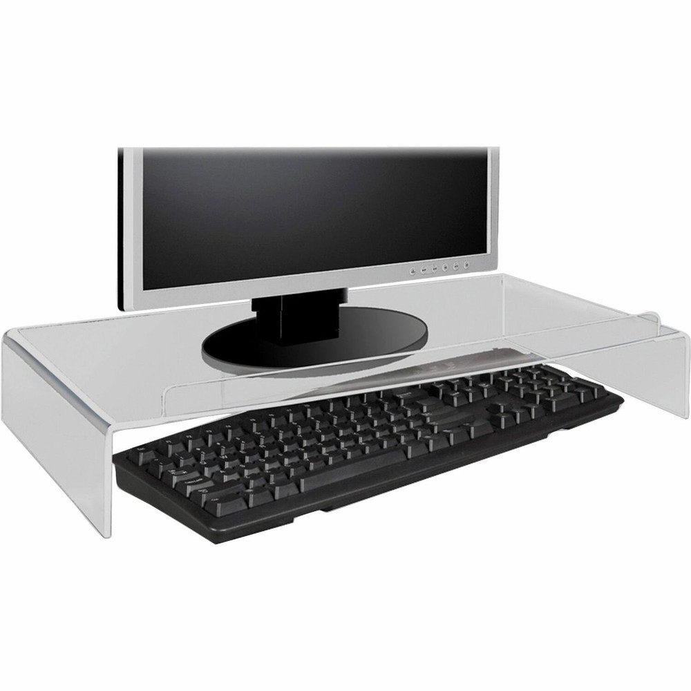 Kantek, Inc Kantek AMS300 Kantek Acrylic Monitor Stand with Keyboard Storage