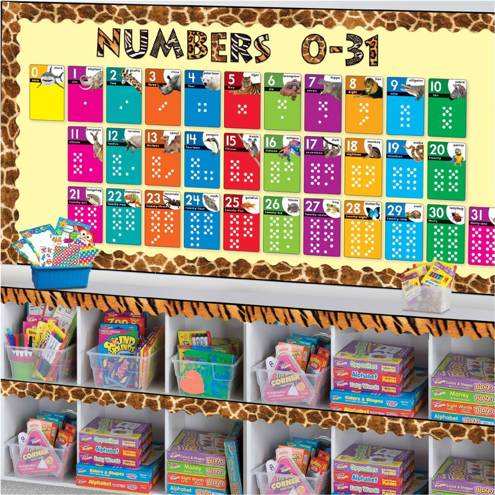 TREND Enterprises Inc. Trend T19008 Trend Animals Count 0-31 Learning Set with Numbered Counting Cards